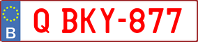 Trailer License Plate